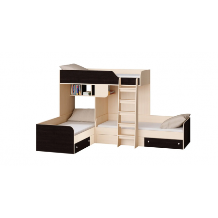 Pat pentru copii cu 2 nivele-PAL model A-13